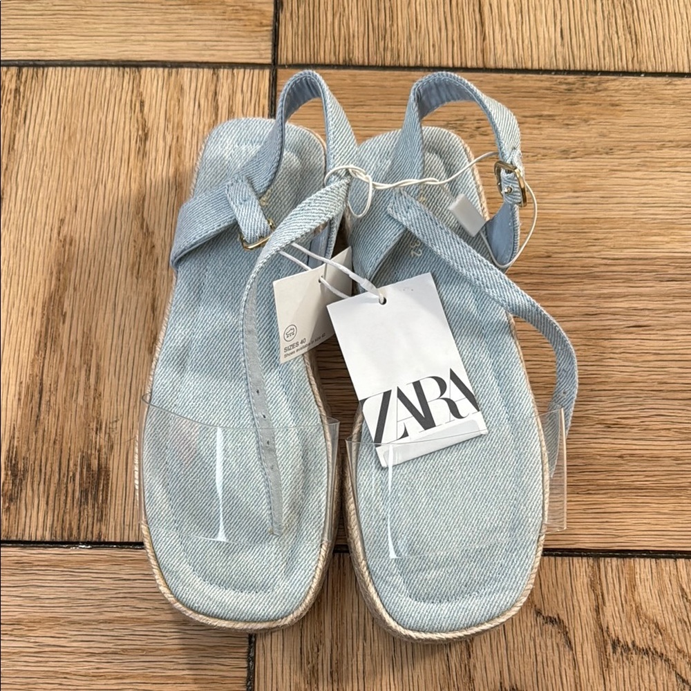 Zara Light Blue Sandals